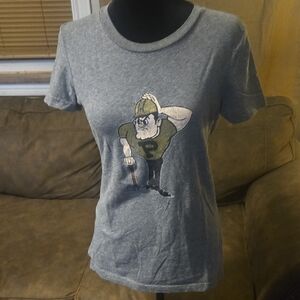 Purdue Heather Gray Tee Slim Fit Size L Made By League Collegiate